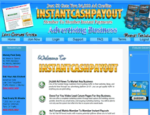 Tablet Screenshot of instantcashpayout.com
